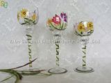 Hand-Drawing Glass Candle Holder-SG-FC2700