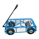 Steel Meshed Garden Cart with Removable Folding Sides (TC1804A-N)