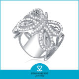Wholesale Exaggerating Silver Ring Jewellery with Logo (R-0044)