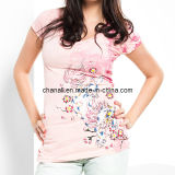 Women Fashion Designed Polo T-Shirt (CHNL-TSH009)