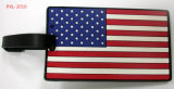 USA Style Airplane Luggage Tag Sof PVC Promotion Gift for Wholesale (PXL-2010)