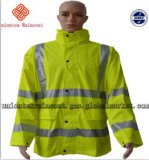 Men's High Visibility Safety Reflective Raincoat