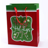 Happy Holidays Paper Gift Bag, Shopping Bag