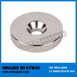 Strong Round Magnet with Countersink Hole