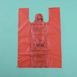 Red Plastic Shopping Bags for Supermarket
