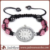 Charm Oval Case Multicolor Bead Shamballa Bracelet Watch
