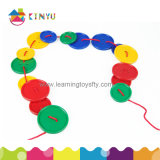 Educational Toy / Plastic Lacing Attribute Buttons Toy
