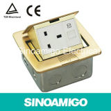 Brass Caja Suelo Estanca Power Outlet Floor Socket