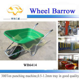Plastic Tray Wheel Barrow with Big Capacity (WB6414)