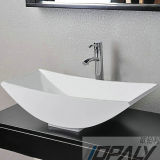 Artificial Stone Acrylic Solid Surface Basin / Bathroom Wash Basin / Pedestal Basin (OA-106S_1)