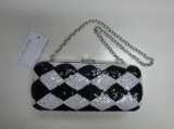 Boxed Frame Sequin Lady Handbag (WYY11-005B)