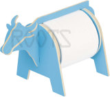 Cow-3D Wooden Puzzle Tissue Holder, Tissue Box, Paper Toys, DIY Toys, Cardboard Toys, Paper Toys, Eoc Toys, Toy