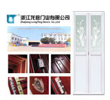 Decorative Glass Residential Aluminum Door