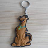 Animated Character Rubber PVC Dog Key Chains