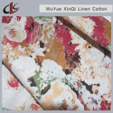 55%Linen45%Cotton Printed Woven Fabric