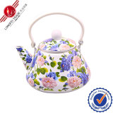 Ceramic Enamel Teapot with Bakelite Handle