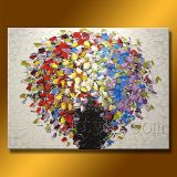Modern Canvas Oil Painting of Flowers