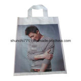 Strong Plastic Handle Shopping Bag with Loop