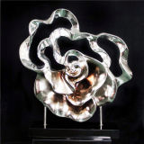 Flower Abstract Metallic Sculpture for Decorative