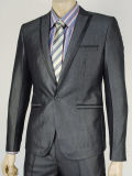 Slim Fit One Button Solid Wedding Evening Men Suit (OD11-11)