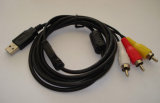 USB to 3 RCA Cable