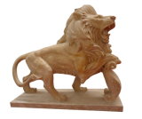 Marble Lion, Stone Carving Lion Sculpture (8590)