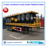 CIMC 3 Axles 40ft Flat Bed Container Semi Trailer