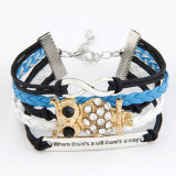 Owl Style Rhinestone Fashion Handmade Bracelet