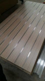 Factory-Slot MDF/Slotted Groove MDF Board with Aluminium Slatwall Insert