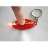 Soft Rubber Customized Promotion PVC Gift LED Key Chain