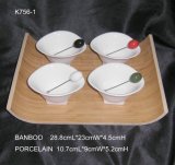 Porcelain Bamboo Dish