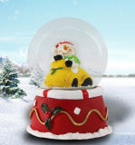 Funny Polyresin Christmas Gift Water Globe Snow Globe