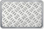 Polished Aluminium Checker Plate with Three Bar