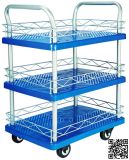 150kgs Three Layers Plastic Platform Hand Trolley