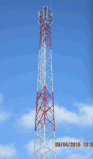 60m Self-Supported Angular Tower of Telecommunication Infrastructure