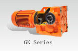 Guomao Compact Big Output Torque Gk Series Helical-Bevel Right Angle Shaft Reducer with Motor for Textile Industry