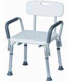 Premium Shower Bench (with Armrest and Backrest) (3203)