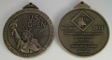 3D Medal / Medallion in Antique Brass Plating (MD071)