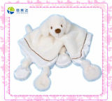 White Dog Funny Baby Blanket Plush Toy