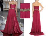 Strapless Chiffon Prom Dress (EV-1006)