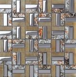 Glass Mix Stainless Steel Tile Home Wall Decoration