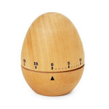 Wood Egg Mechanical Countdown Timer