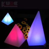 LED Pyramid Glowing Pyramid Triangle Table Lamp