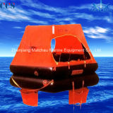 Fishing Boat Using Throw Overboard Inflatable Life Raft