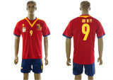 Soccer Jersey National Home with Red Clor