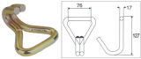 3in X 22000lbs / 75mm X 10000kg High Quality Double J-Hook, Ratchet Tie Down Strap Accessories