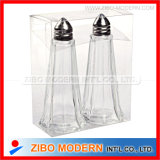 2PC Glass Condiment Set