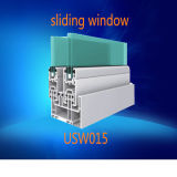 Common White Color Double Insulating Glass UPVC Sliding Window