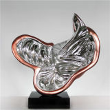 Silver Abstract Metallic Sculpture for Decoration