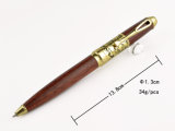 Luxury Natural Wooden Metal Pen with Gold Plated Tc-Q010b